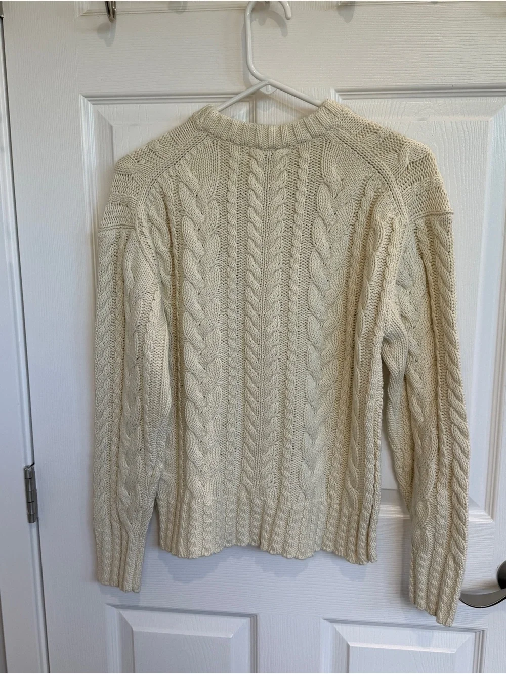 J crew Cable-knit crewneck sweater